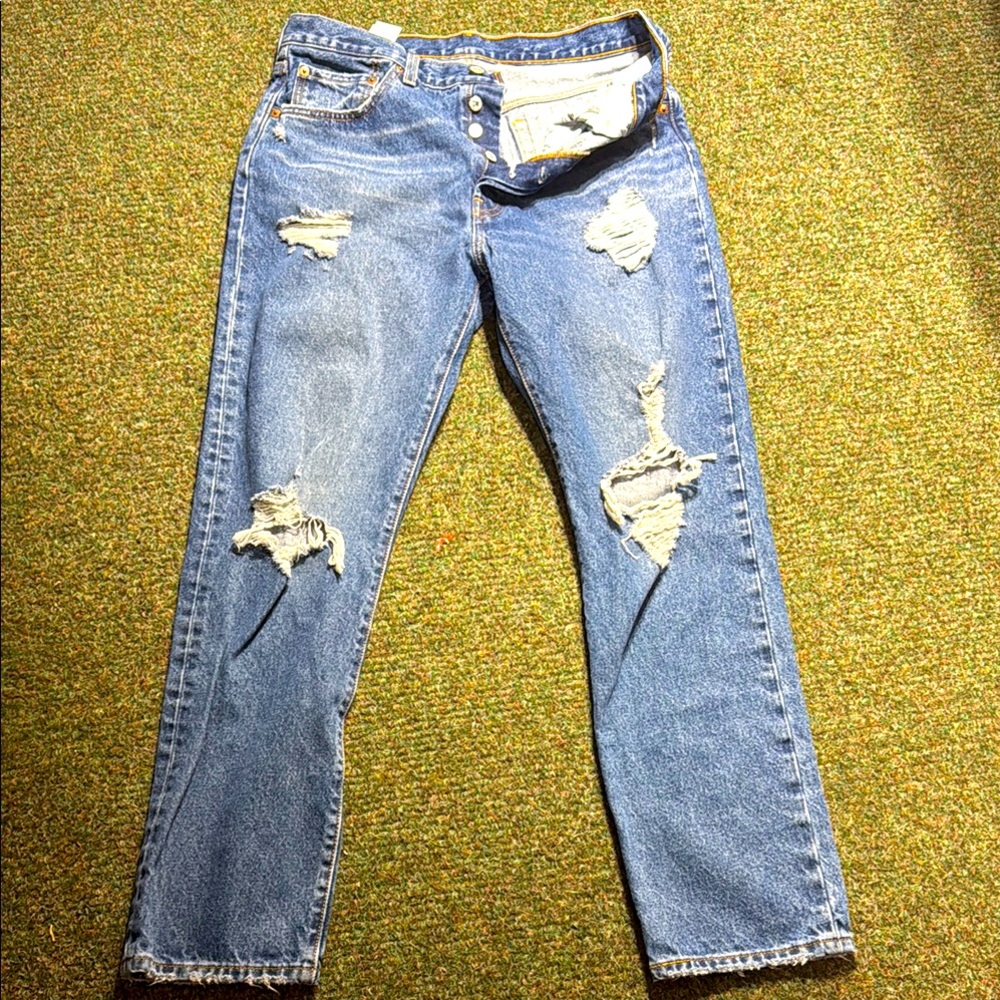 Levi’s 501 Destroyed Denim